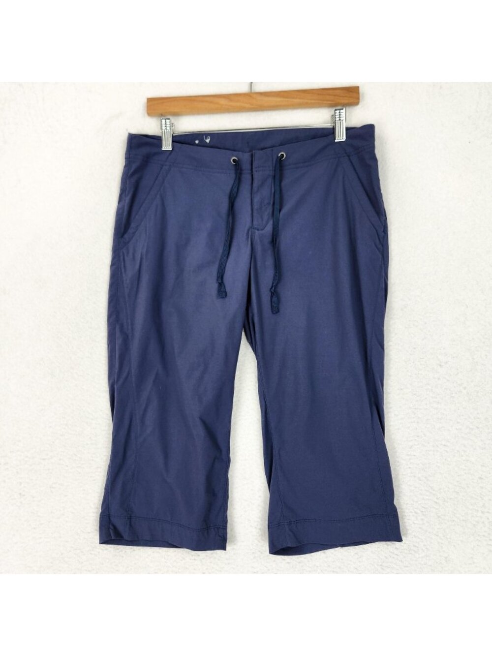 Columbia Pants Womens 10 Blue Capri Mid Rise Cropped Stretch Casual Hiking